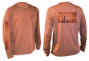 Spot Hit Sublimation Example Shirt Option in Peach