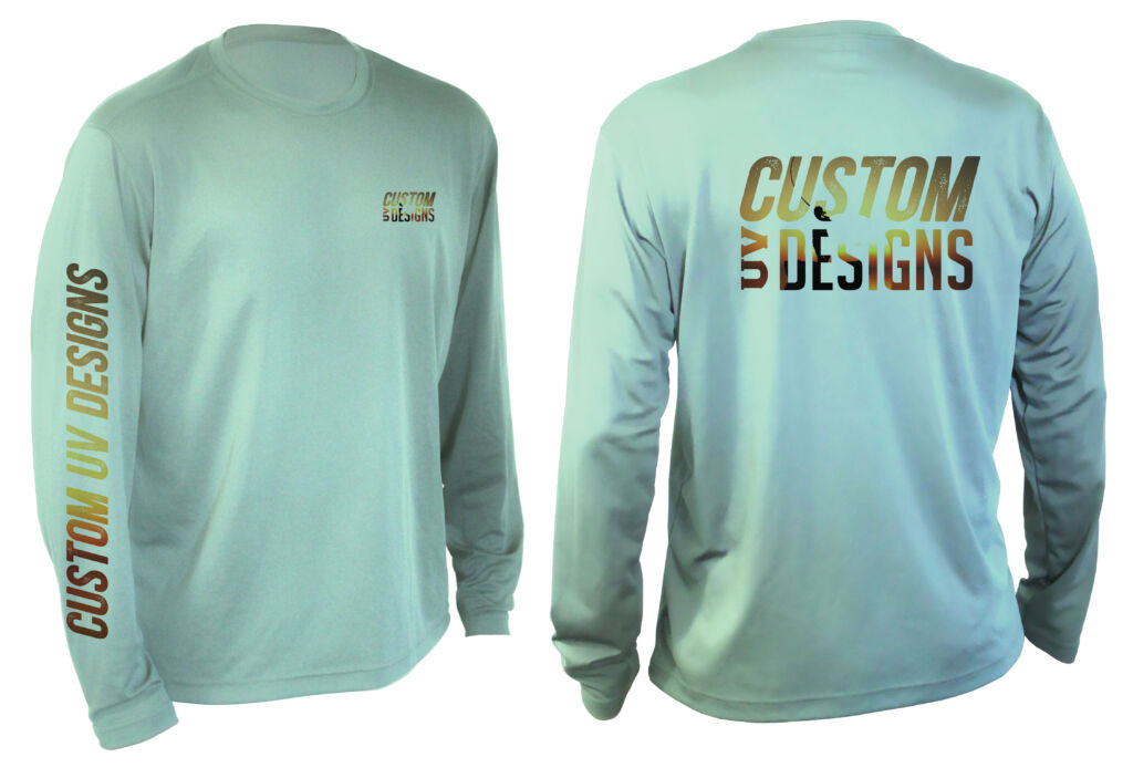 Spot Hit Sublimation Example Shirt Option in Seafoam
