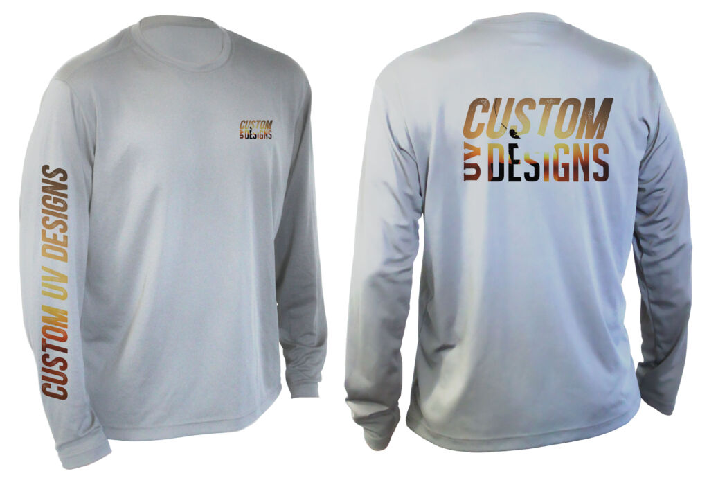 Spot Hit Sublimation Example Shirt Option in Silver